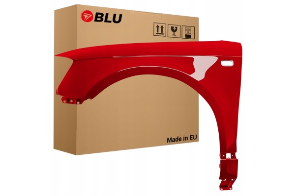 BLU Mudguard AUDI A3 8P LY3J left red 03 08 front