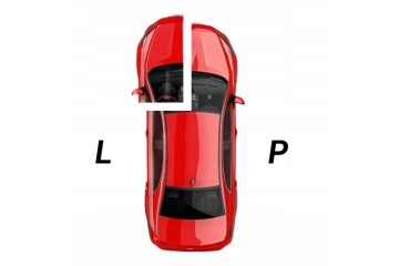 BLU Mudguard AUDI A3 8P LY3J left red 03 08 front Packaging status original