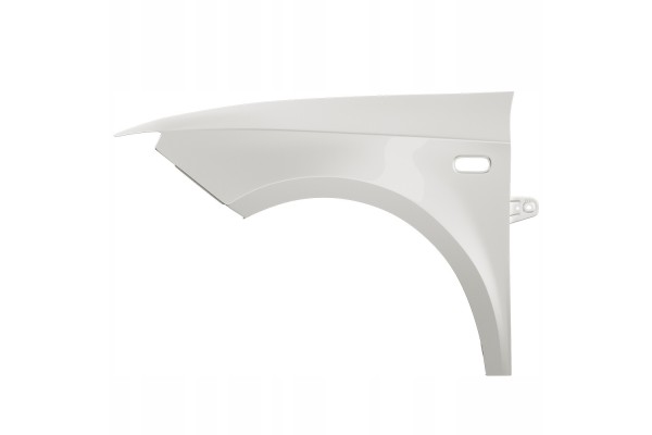 BLU Mudguard SEAT IBIZA IV 4 6J LB9A left white 08 17 front CandyWeiss EAN GTIN 5906293132907