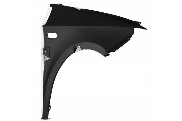 BLU Mudguard SEAT IBIZA IV 4 6J LB9A left white 08 17 front CandyWeiss Installation side front left