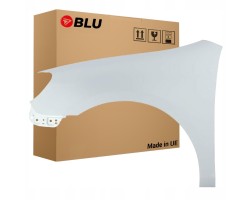 BLU Mudguard VW GOLF VI 6 LB9A left white 08 16 front hatchback