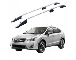 ROOF RAILS SUBARU XV SUV 2011 2023 SILVER ALUMINIUM