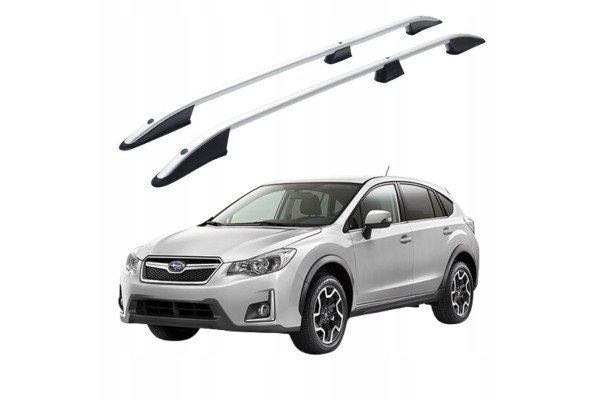 ROOF RAILS SUBARU XV SUV 2011 2023 SILVER ALUMINIUM