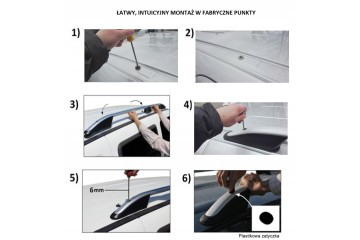ROOF RAILS SUBARU XV SUV 2011 2023 SILVER ALUMINIUM Catalog number of the part 6802930