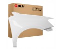 BLU Mudguard VW POLO 6R V 5 LC9A right white 09 17 front PureWeiss