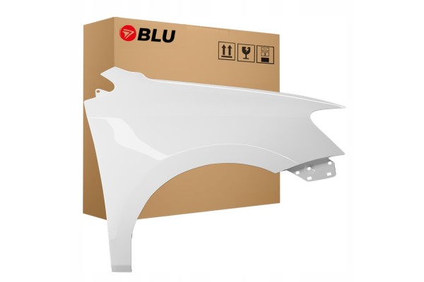 BLU Mudguard VW POLO 6R V 5 LC9A right white 09 17 front PureWeiss