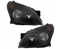 HEADLIGHTS OPEL ASTRA H 2003 2012 BLACK