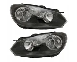 Juego de Faros Halógenos Delanteros Izquierdo y Derecho para VW Golf VI