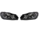 Headlight front halogen lamp H15 H7 left right VW Golf VI 2008 2012 Catalog number of the part 9518090E 9518100E