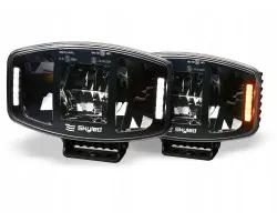 Lámpara de largo alcance Skyled LED 100 W 8500 lm ovalada con luces de posición