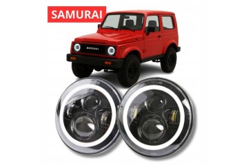 SUZUKI SAMURAI LED LAMPS 7 RINGS LAMPS ANGEL EYES DAILY DRL HOMOLOGATION