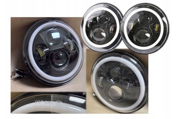 SUZUKI SAMURAI LED LAMPS 7 RINGS LAMPS ANGEL EYES DAILY DRL HOMOLOGATION Catalog number of the part 9058461060546