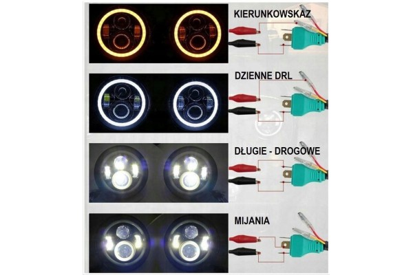 SUZUKI SAMURAI LED LAMPS 7 RINGS LAMPS ANGEL EYES DAILY DRL HOMOLOGATION Part manufacturer no brand