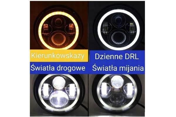 SUZUKI SAMURAI LED LAMPS 7 RINGS LAMPS ANGEL EYES DAILY DRL HOMOLOGATION Car type 4x4 SUV passenger cars