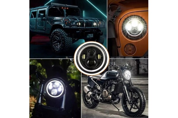 SUZUKI SAMURAI LED LAMPS 7 RINGS LAMPS ANGEL EYES DAILY DRL HOMOLOGATION Product weight with unit packaging 3 kg