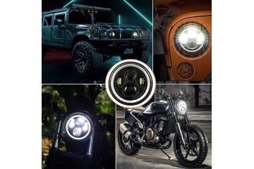 SUZUKI SAMURAI LED LAMPS 7 RINGS LAMPS ANGEL EYES DAILY DRL HOMOLOGATION Product weight with unit packaging 3 kg