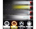 SUZUKI SAMURAI LED LAMPS 7 RINGS LAMPS ANGEL EYES DAILY DRL HOMOLOGATION Installation side left right