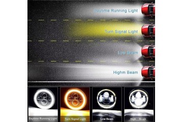 SUZUKI SAMURAI LED LAMPS 7 RINGS LAMPS ANGEL EYES DAILY DRL HOMOLOGATION Installation side left right