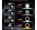 SUZUKI SAMURAI LED LAMPS 7 RINGS LAMPS ANGEL EYES DAILY DRL HOMOLOGATION Additional information bulbs included