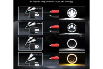 SUZUKI SAMURAI LED LAMPS 7 RINGS LAMPS ANGEL EYES DAILY DRL HOMOLOGATION Additional information bulbs included