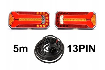 W150 LED rear lamp set with 5m cable 13PIN 12V 24V