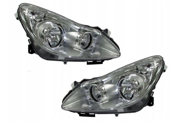 SET OF HEADLIGHTS OPEL CORSA D 2006 2010