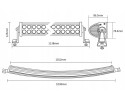 Long Range LED cree lamp IP67 240W combo ARC Voltage 12 V