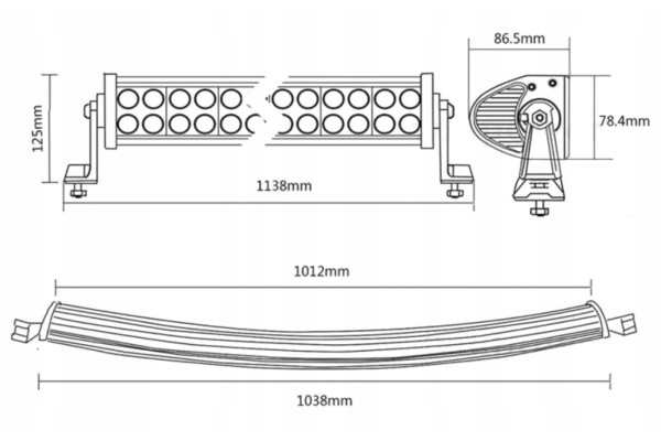 Long Range LED cree lamp IP67 240W combo ARC Voltage 12 V