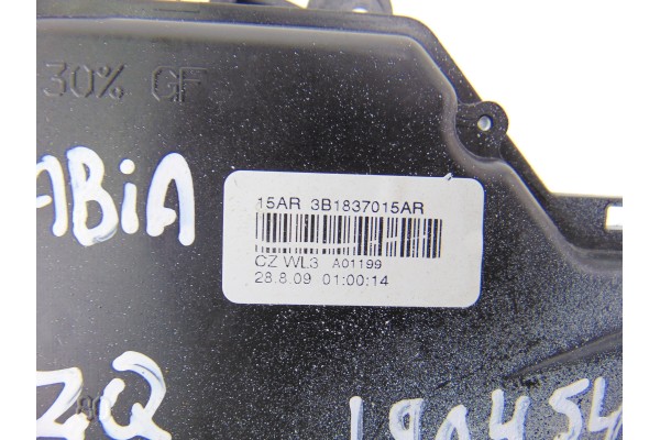 3B1837015  CERRADURA PUERTA DELANTERA IZQUIERDA SKODA FABIA (5J2) Active 2009 3B1837015 190454 SKODA - 4