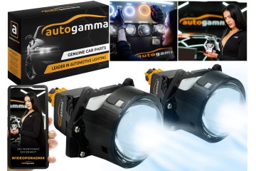 Bi LED lenses 3 0 6000K GLOBAL Thread Headlight Regeneration set Version European