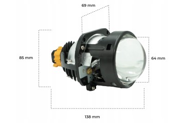 Bi LED projector lenses Grant 2 5 set 6000K E57 approval Part manufacturer Auto Gamma