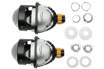 Bi LED projector lenses Grant 2 5 set 6000K E57 approval Version European