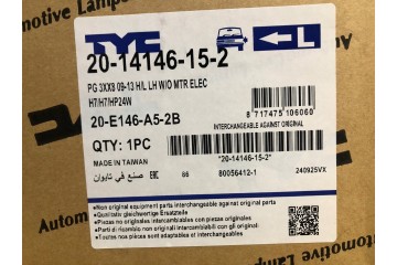 Peugeot 3008 I 5008 I before FL 2009 2013 Headlight front left TYC Catalog number of the original PEUGEOT 6208N9