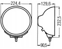 Long range headlamp HELLA 1F8 007 560 041 Light source traditional halogen