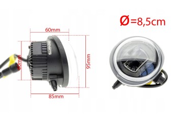 ROUND LED DRL HALOGEN MAZDA Installation side front rear