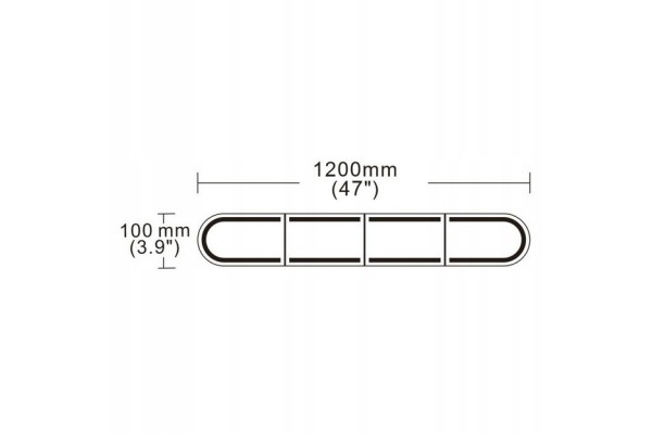 LED warning beam 1200x100x45 mm R65 R10 rooster led BLK0059 led beam Car type trucks