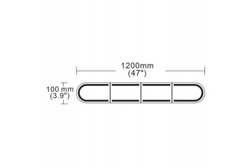 LED warning beam 1200x100x45 mm R65 R10 rooster led BLK0059 led beam Car type trucks