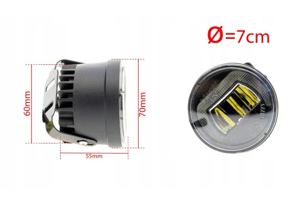 ROUND LED DRL HALOGEN V2 MINI EinParts Durability 20000 h