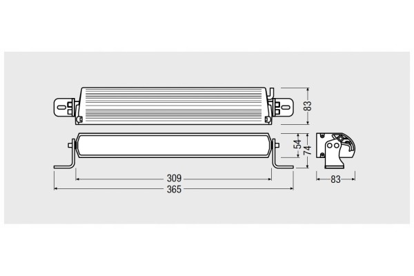 OSRAM LIGHTBAR FX250 CB 37W LONG RANGE LEDBAR LED OFFROAD APPROVAL Color temperature 6000 K