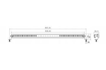BEAM LED PANEL BAR SIBERIA SR 32 12000Lm Color temperature 6000 K