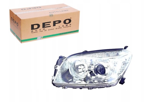 Toyota Rav4 05 08 Lamp Headlight Left Depo Height adjustment electric