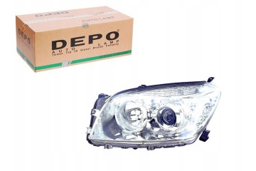 Toyota Rav4 05 08 Lamp Headlight Left Depo Height adjustment electric