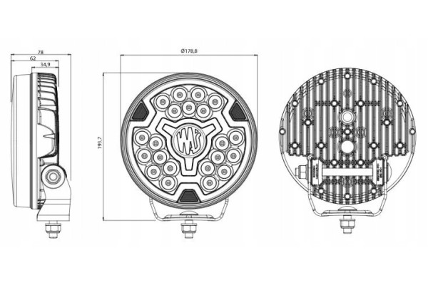 Universal headlight WAS Light source LED