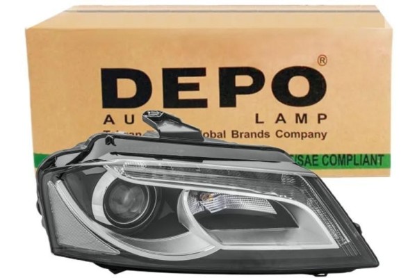 Abakus 446-1129RMLEHM2 Reflector Xenón y LED Derecho para Audi A3 (20