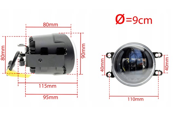 EINPARTS DRL DUOLIGHT 2IN1 FOR TOYOTA DL04 LED WITH ANTI FOG Durability 50000 h