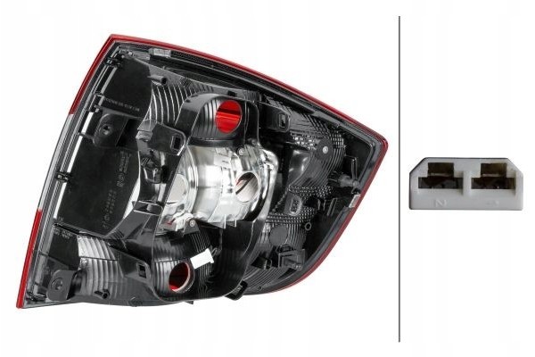 REAR LAMP 9EL 354 849 031 HELLA SKODA RAPID Packaging status original
