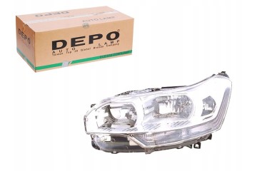 Headlamp motor color insert Depo 552 1128LMLD EM