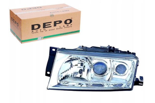 LAMP HEADLIGHT SKODA OCTAVIA I 97 03 RIGHT DEPO EAN GTIN 8424445116300