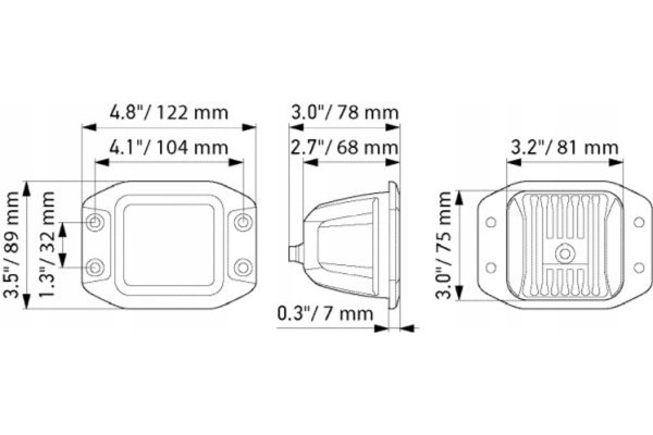 Long Range LED Headlamp 12 24v h LED 1FA358176 831 Catalog number of the part 1FA 358 176 821