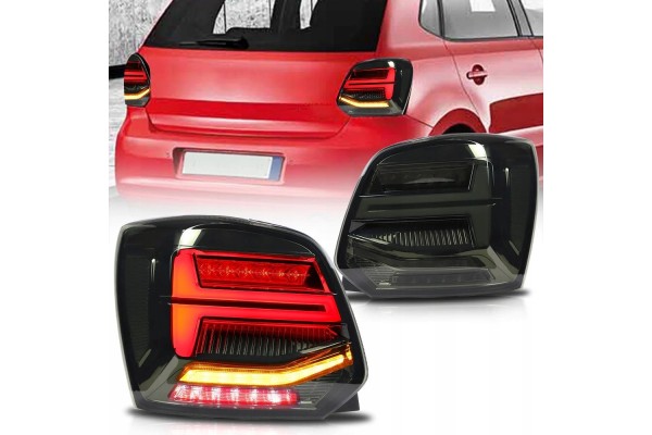 Vland Full LED Neon Tail Lights Smoked VW Polo V 5 6R 6R0 2009 2017 Complete Set Catalog number of the part 6RD945095